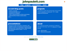 Tablet Screenshot of johnpaulett.com